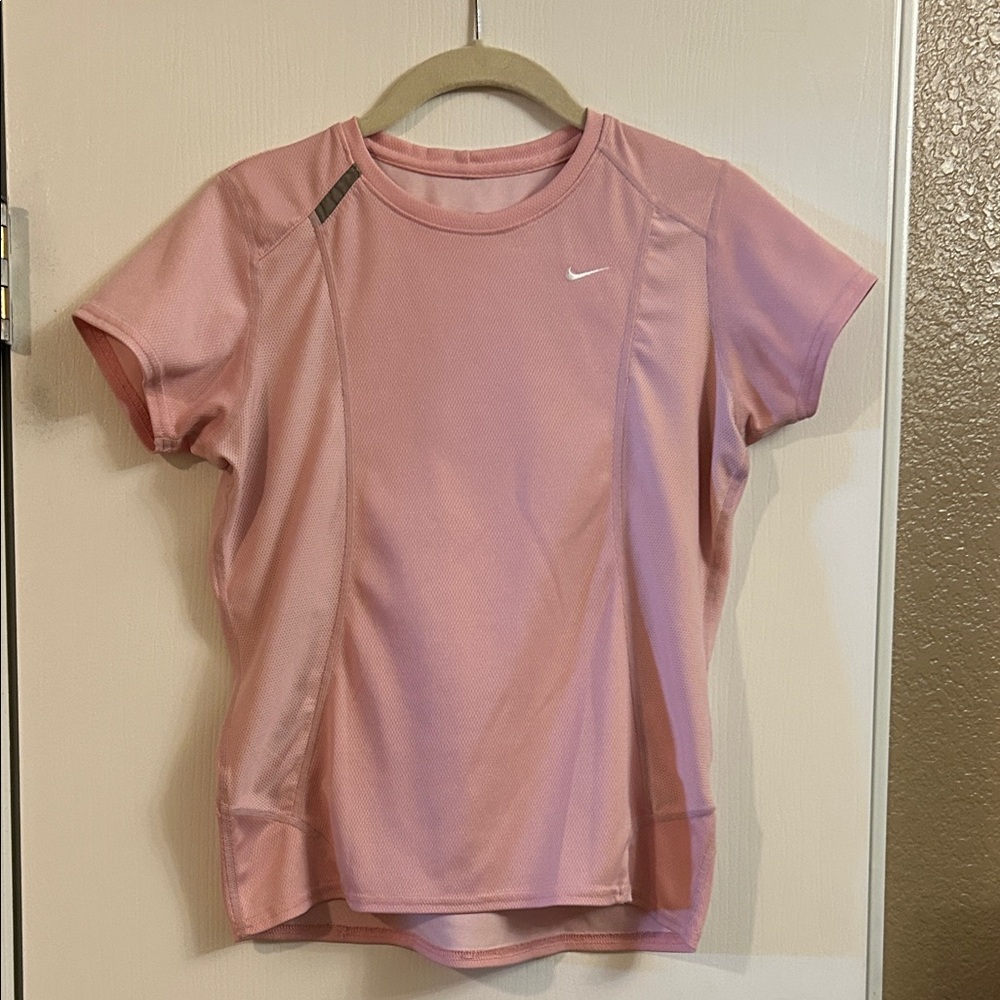 Nike Women's Light Pink dry-fit shirt